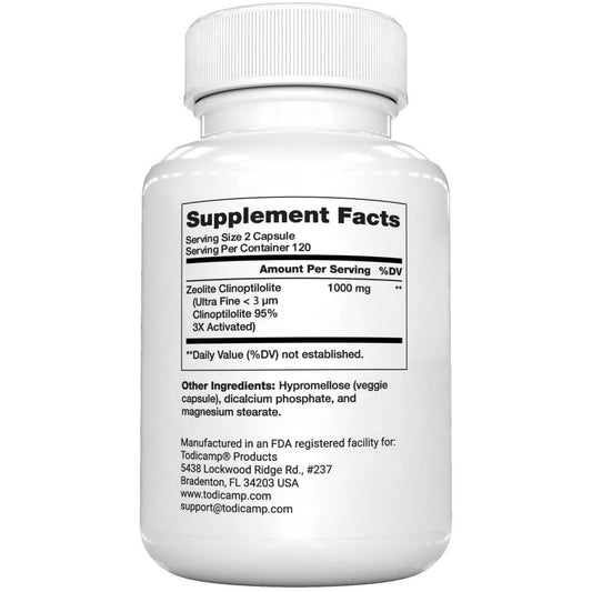 Zeolite Detox 240 Capsules Zeolite Capsules Sorbolit Ultra FINE 1 2 Μm Zeolite Clinoptilolite Powder 95% 3X Activated Zeolite Supplement 4 Months Supply