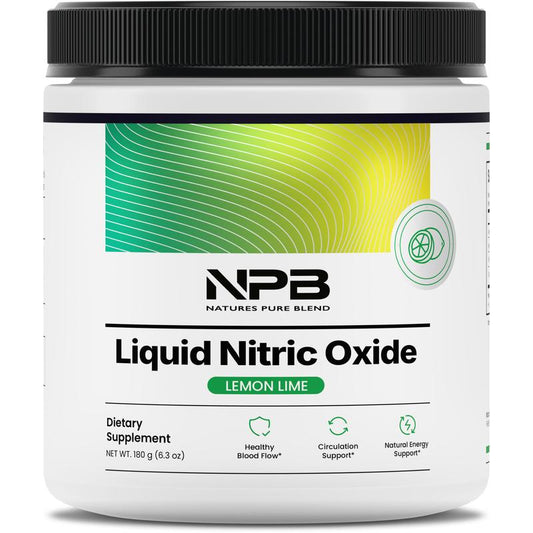 Liquid Nitric Oxide - Supports Blood Pressure, Circulation, Heart Healthy Energy, Supplement Edible, Nitric Oxide Booster, Recovery Support, Amino Acid