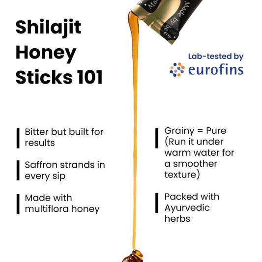 B3G3 Women Multi-Mineral Honey Sticks | Betteralt She-Lajit Strawberry Flavor | Shilajit, Shatavari & Saffron | Hormonal Balance & Energy