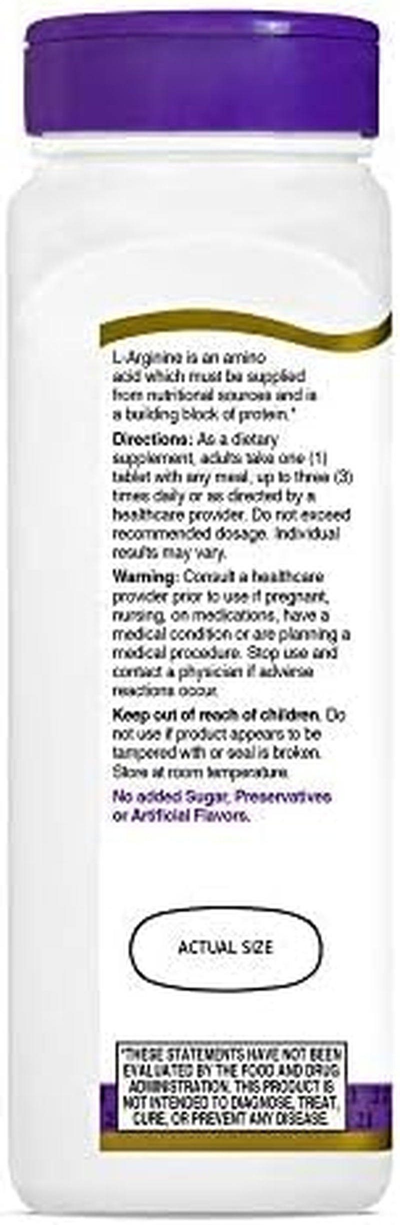 21St Century L-Arginine 1000Mg, Maximum Strength 100 Tablets