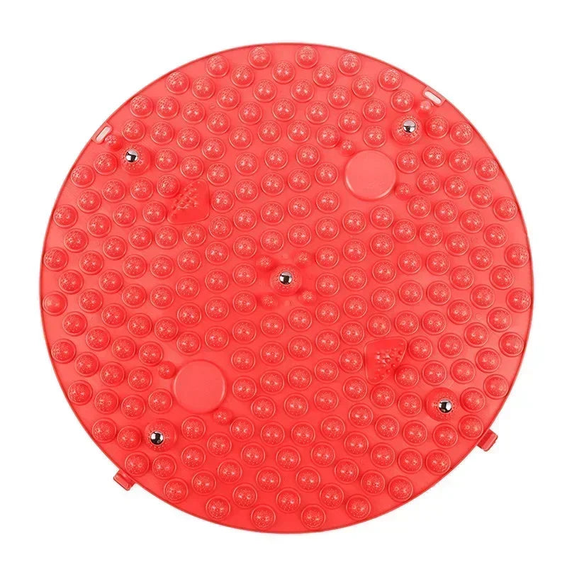 Acupressure Mat for Foot Massage, Foldable Yoga Mat for Living Room and Gym, Round