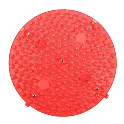 Acupressure Mat for Foot Massage, Foldable Yoga Mat for Living Room and Gym, Round