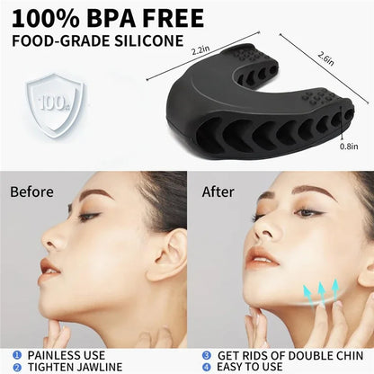 2Pcs Achilles Fitness Double Chin Reducer Jaw Exerciser – Jawline Sculptor and Face Slimmer for Women and Men – Encourages Jaw Movement and Aids in Natural Jaw Function - Ideal for Mewing Practice