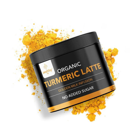 Zealthy Life Turmeric Latte USDA CERTIFIED ORGANIC GOLDEN MILK POWDER with CEYLON CINNAMON Non GMO Vegan Keto Gluten Free Unsweetened (45 Servings)