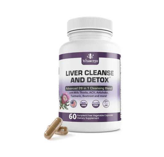 Liver Cleanse and Detox Formula Milk Thistle, Artichoke Extract, Dandelion, and Apple Cider Vinegar Liver Health Supplement