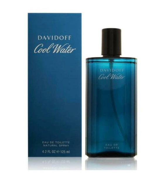 Davidoff Cool Water for Men Eau De Toilette 4.2 Oz - Seductive Marine Fragrance with Aromatic Essence & Power Notes
