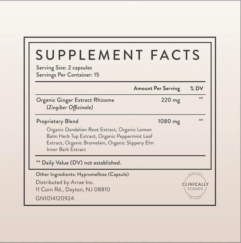 Arrae Bloat Mini Triple Pack | Fast-Acting Bloating Relief Digestive Enzymes & Gas Relief Capsules| 3 X 15 Day Supply Natural Dietary Supplement