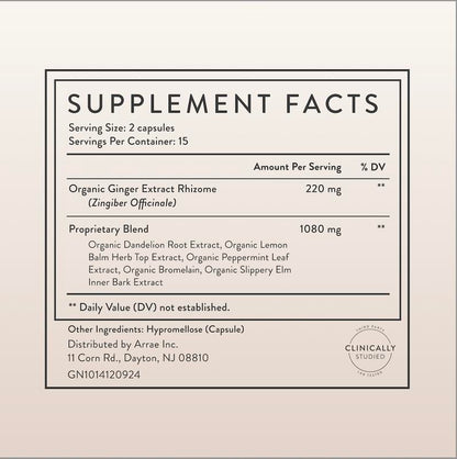 Arrae Bloat Mini Triple Pack | Fast-Acting Bloating Relief Digestive Enzymes & Gas Relief Capsules| 3 X 15 Day Supply Natural Dietary Supplement