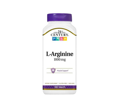 21St Century L-Arginine 1000Mg, Maximum Strength 100 Tablets